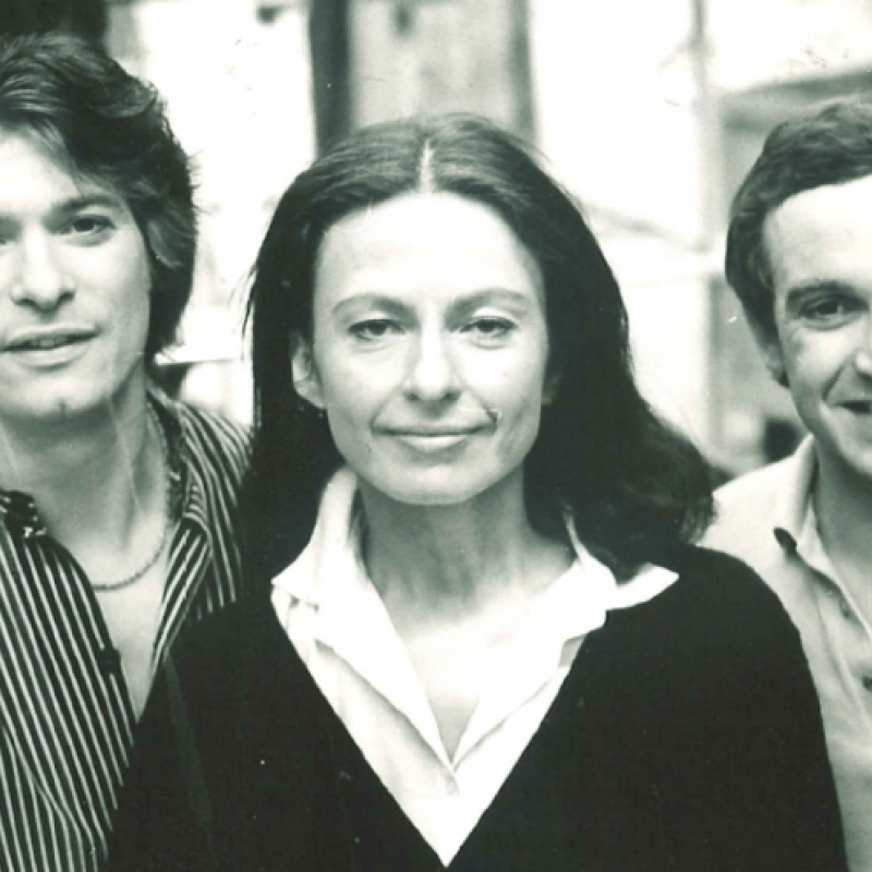 Porträtt av tre skådespelare