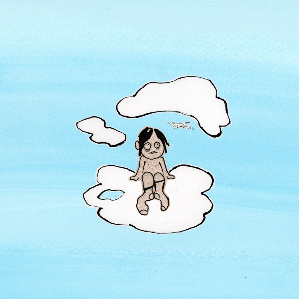 Bild till Kojan - ett barn sitter på ett moln Bild: Ellen Norlund