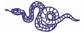 En tecknad orm